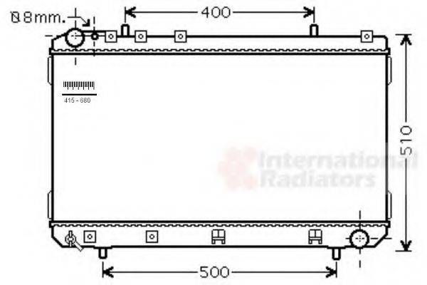 VAN WEZEL 81002109 Радіатор, охолодження двигуна