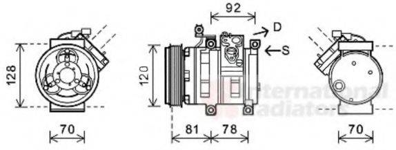 VAN WEZEL 8100K099 Компресор, кондиціонер