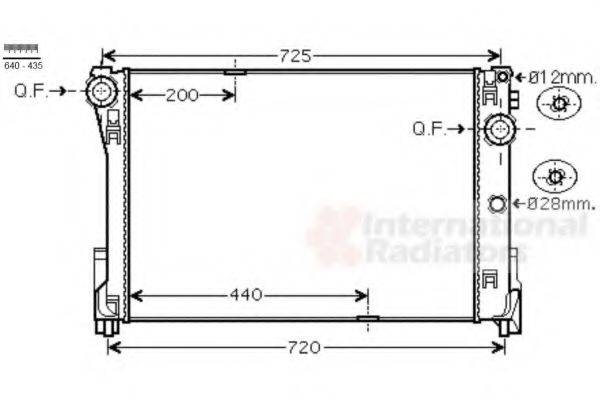 VAN WEZEL 30002591 Радіатор, охолодження двигуна