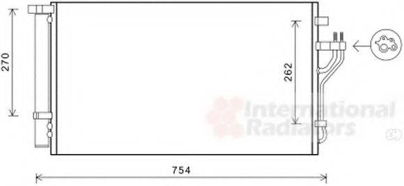 VAN WEZEL 82005279 Конденсатор, кондиціонер