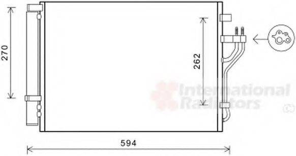 VAN WEZEL 82005280 Конденсатор, кондиціонер