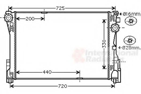 VAN WEZEL 30002575 Радіатор, охолодження двигуна