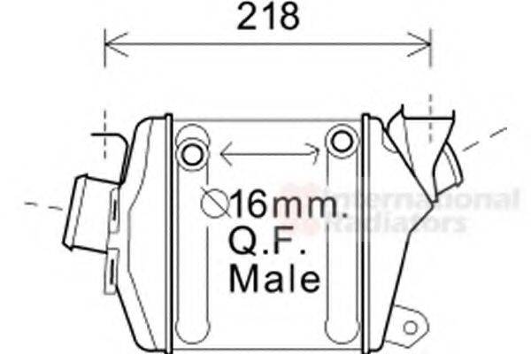 VAN WEZEL 37004598 Інтеркулер