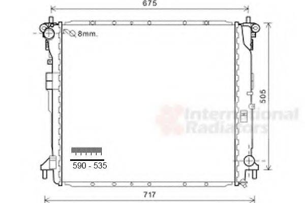 VAN WEZEL 81002103 Радіатор, охолодження двигуна