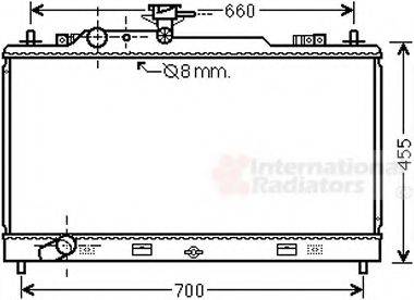 VAN WEZEL 27002227 Радіатор, охолодження двигуна