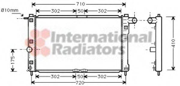 VAN WEZEL 81002009 Радіатор, охолодження двигуна