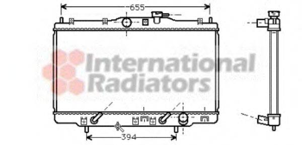 VAN WEZEL 25002102 Радіатор, охолодження двигуна