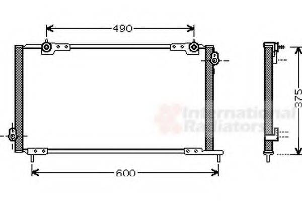 VAN WEZEL 25005105 Конденсатор, кондиціонер