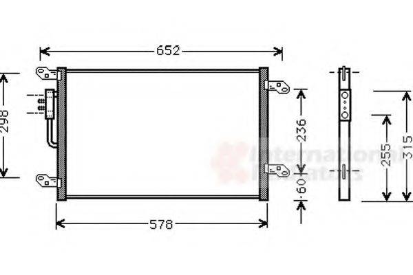 VAN WEZEL 73005080 Конденсатор, кондиціонер