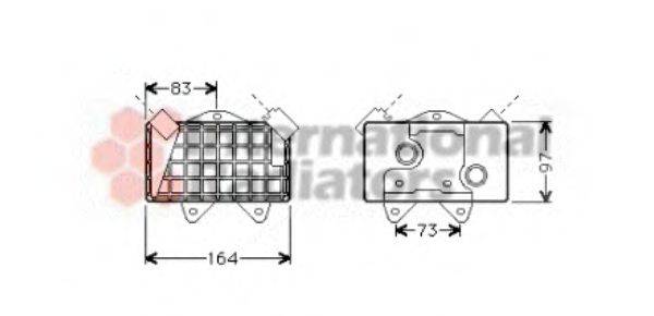 VAN WEZEL 30003240 масляний радіатор, моторне масло