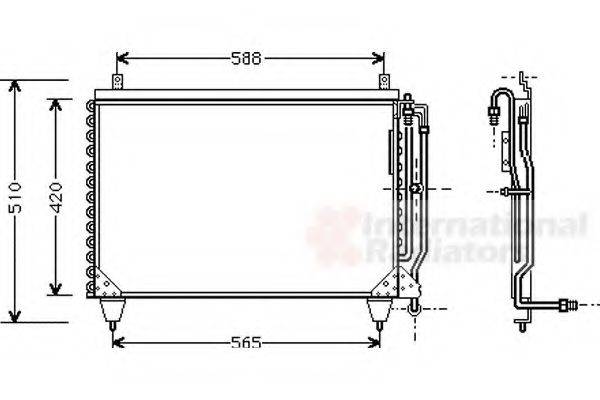 VAN WEZEL 30005284 Конденсатор, кондиціонер