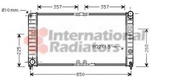 VAN WEZEL 37002285 Радіатор, охолодження двигуна