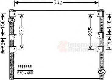 VAN WEZEL 53005605 Конденсатор, кондиціонер