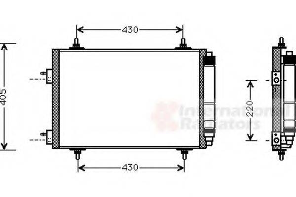 VAN WEZEL 40005209 Конденсатор, кондиціонер