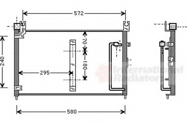 VAN WEZEL 52005038 Конденсатор, кондиціонер