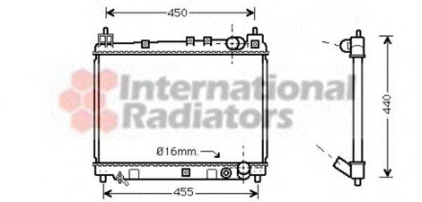 VAN WEZEL 53002258 Радіатор, охолодження двигуна