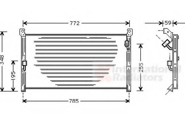 VAN WEZEL 53005130 Конденсатор, кондиціонер