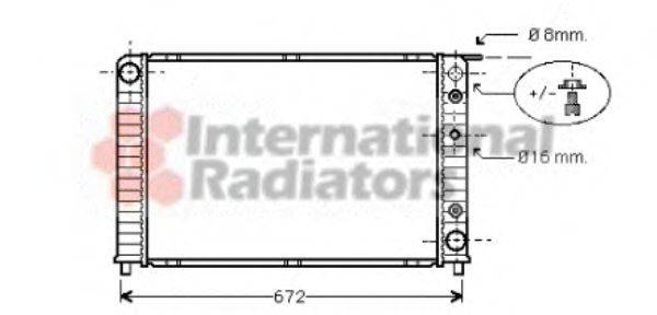 VAN WEZEL 59002089 Радіатор, охолодження двигуна