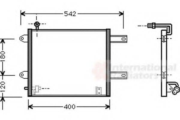 VAN WEZEL 58005177 Конденсатор, кондиціонер