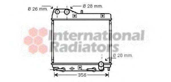 VAN WEZEL 25002161 Радіатор, охолодження двигуна