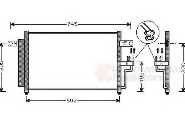 VAN WEZEL 82005082 Конденсатор, кондиціонер