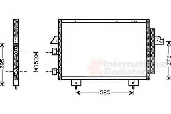 VAN WEZEL 53005281 Конденсатор, кондиціонер