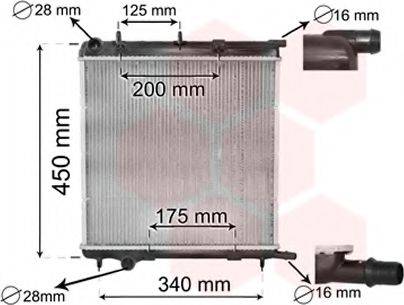 VAN WEZEL 40002293 Радіатор, охолодження двигуна