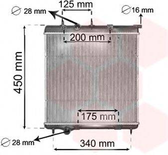 VAN WEZEL 40002298 Радіатор, охолодження двигуна