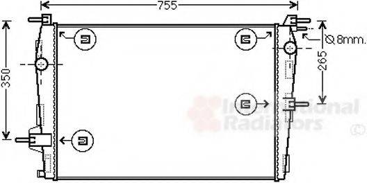 VAN WEZEL 43002573 Радіатор, охолодження двигуна