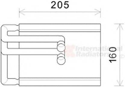 VAN WEZEL 83006202 Теплообмінник, опалення салону