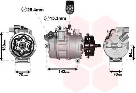 VAN WEZEL 5800K087 Компресор, кондиціонер