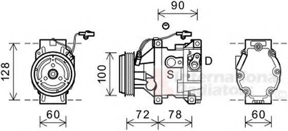 VAN WEZEL 2700K253 Компресор, кондиціонер