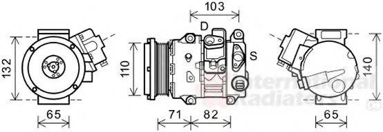 VAN WEZEL 5300K659 Компресор, кондиціонер