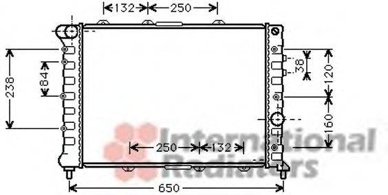 VAN WEZEL 01002057 Радіатор, охолодження двигуна