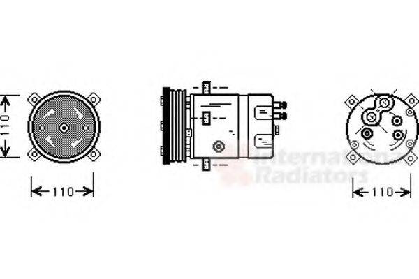 VAN WEZEL 0100K071 Компресор, кондиціонер