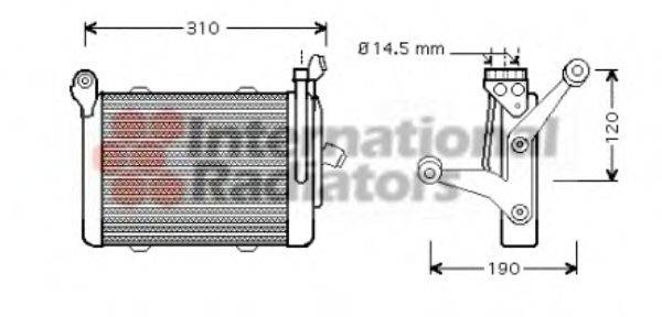 VAN WEZEL 06003255 масляний радіатор, моторне масло