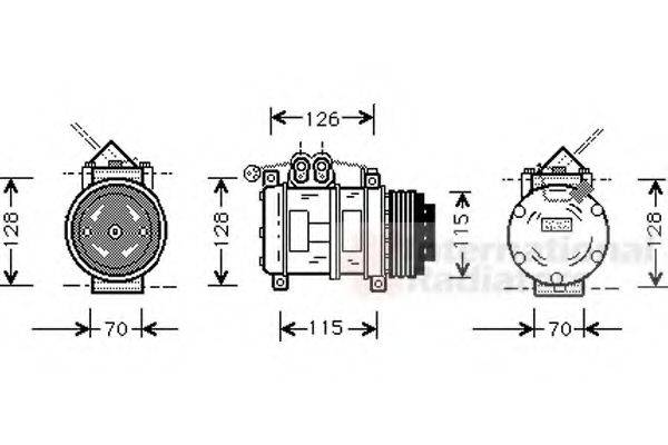 VAN WEZEL 0600K074 Компресор, кондиціонер