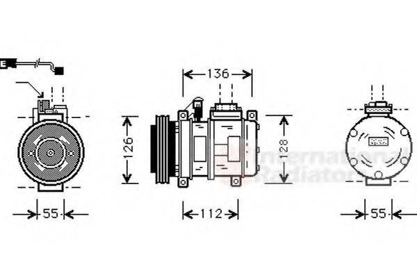 VAN WEZEL 0600K228 Компресор, кондиціонер