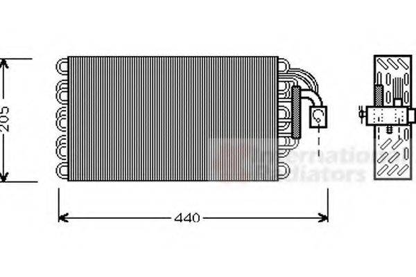 VAN WEZEL 0600V003 Випарник, кондиціонер