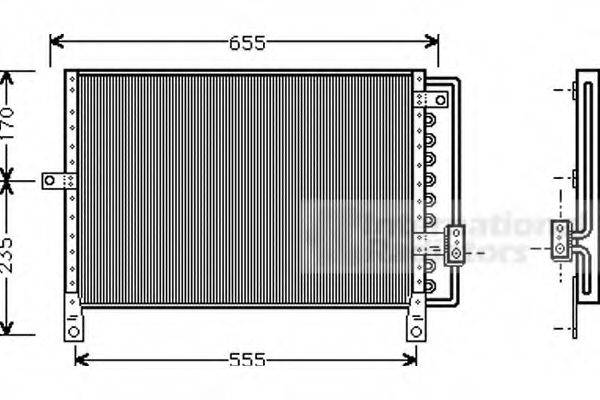 VAN WEZEL 07005014 Конденсатор, кондиціонер