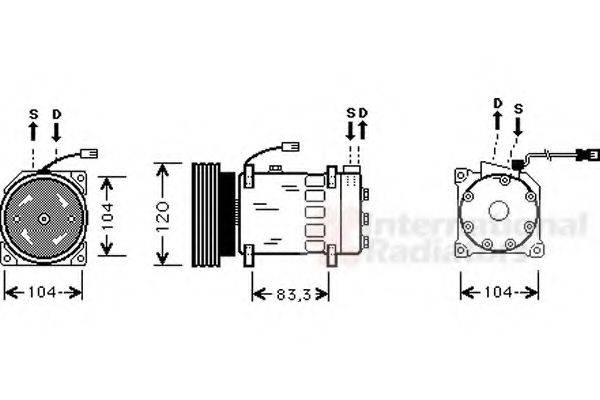 VAN WEZEL 0900K179 Компресор, кондиціонер