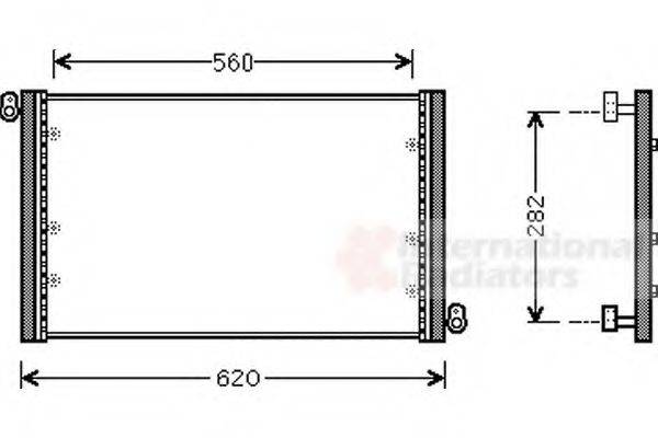 VAN WEZEL 17005272 Конденсатор, кондиціонер