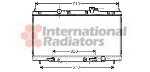 VAN WEZEL 25002163 Радіатор, охолодження двигуна