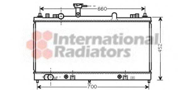 VAN WEZEL 27002163 Радіатор, охолодження двигуна