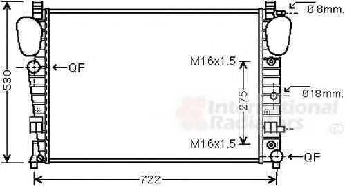 VAN WEZEL 30002306 Радіатор, охолодження двигуна