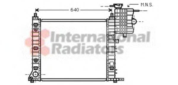 VAN WEZEL 30002350 Радіатор, охолодження двигуна