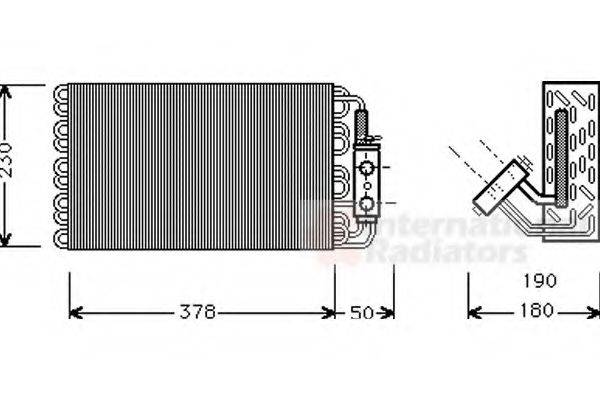 VAN WEZEL 3000V001 Випарник, кондиціонер