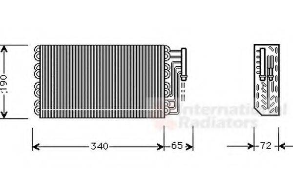 VAN WEZEL 3700V088 Випарник, кондиціонер