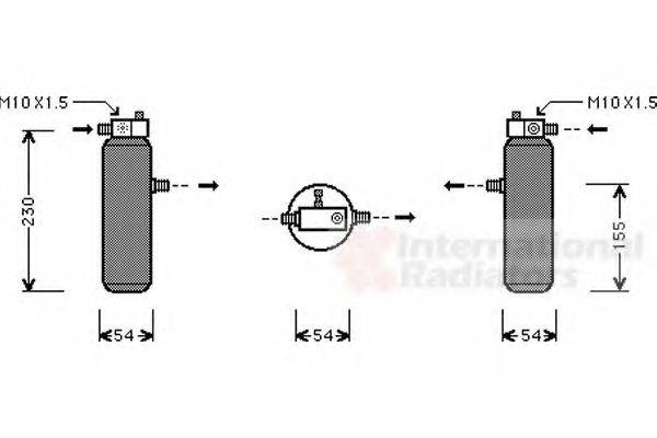 VAN WEZEL 4000D194 Осушувач, кондиціонер