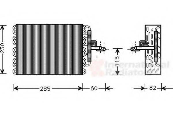 VAN WEZEL 4000V002 Випарник, кондиціонер